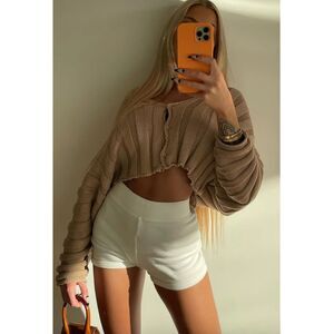 FashionNova Sweet Love Cardigan Mocha Size Small